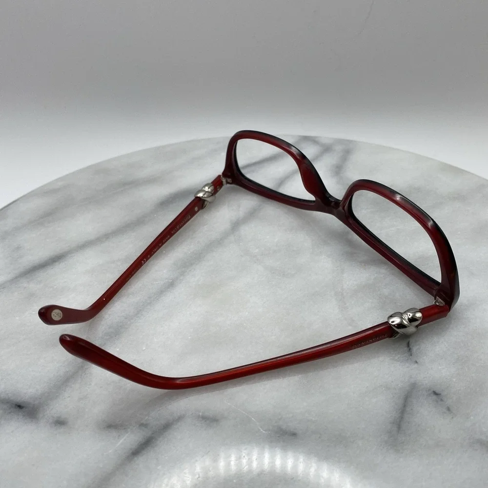 Tiffany & Co Women 51mm Eyeglasses Black Red TF 2074 Paloma Picasso Heart Knot